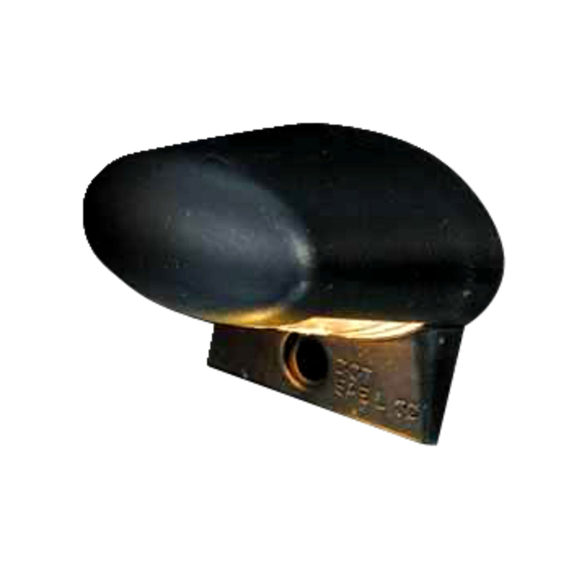 MCS License plate light oval black - ECE appr