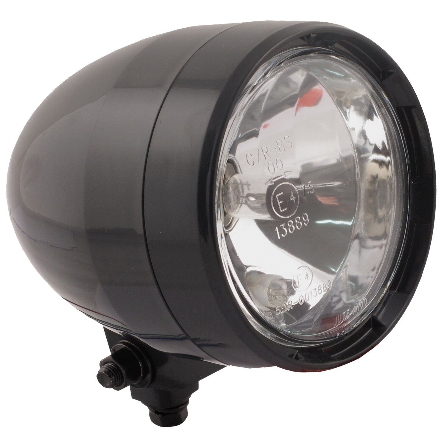 MCS Nevada 4" stretched ABS headlamp - Black