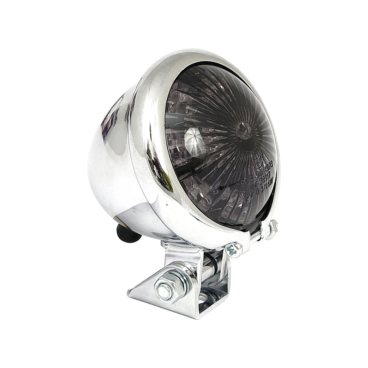 MCS Bates style LED taillight - Chrome - Smoke lens