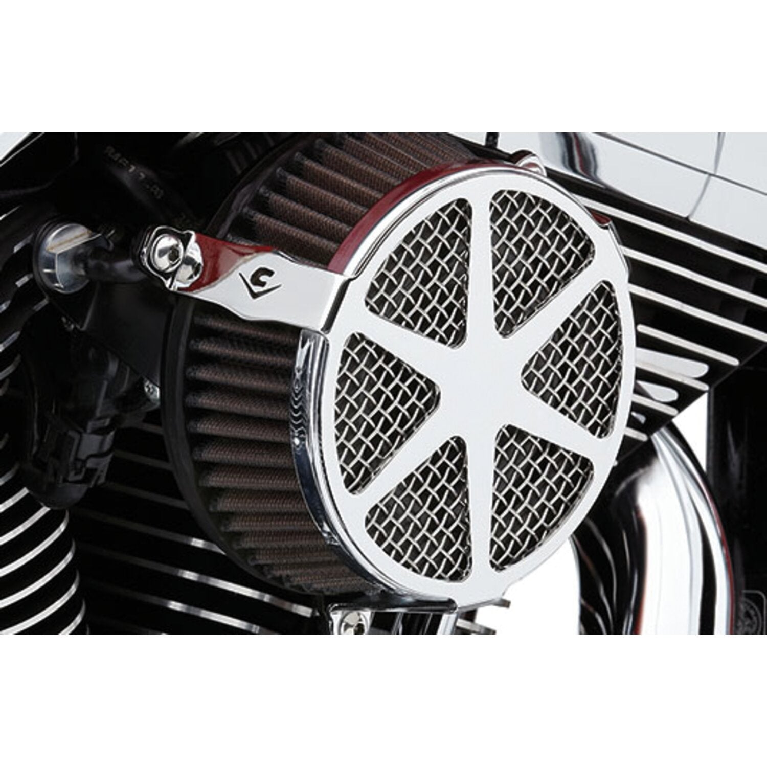 Cobra Naked air cleaner kit - Spoke - Chrome