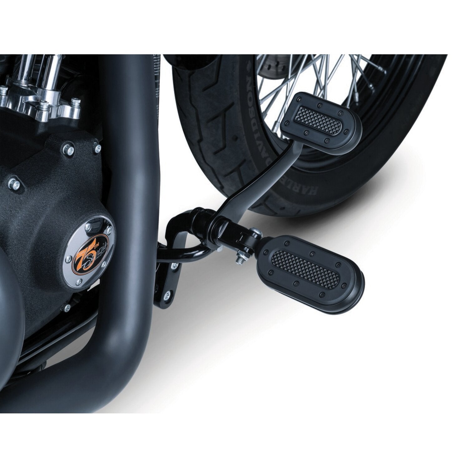 Kuryakyn Heavy industry switchblade foot pegs - stain black