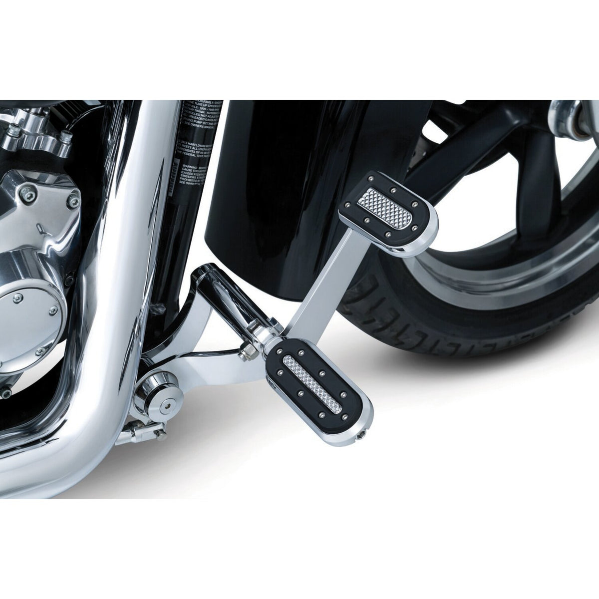 Kuryakyn Heavy industry brake pedal pad - Chrome