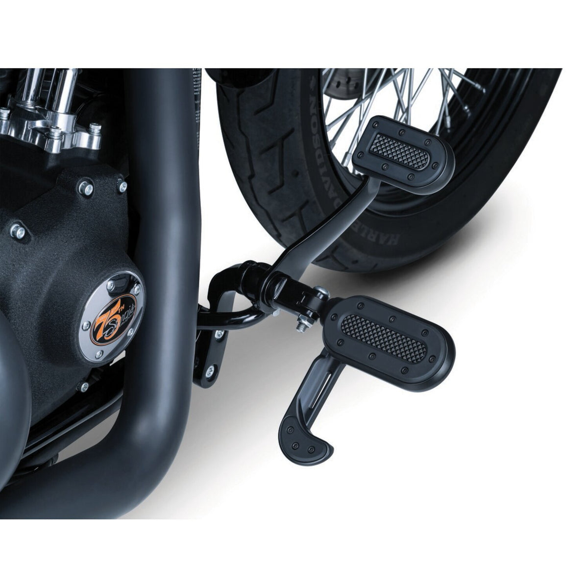 Kuryakyn Heavy industry brake pedal pad - Satin black
