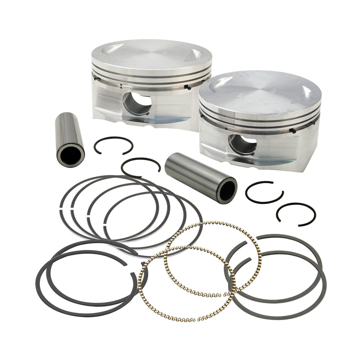 S&S 3.927" bore forged piston & ring kit - +.010"