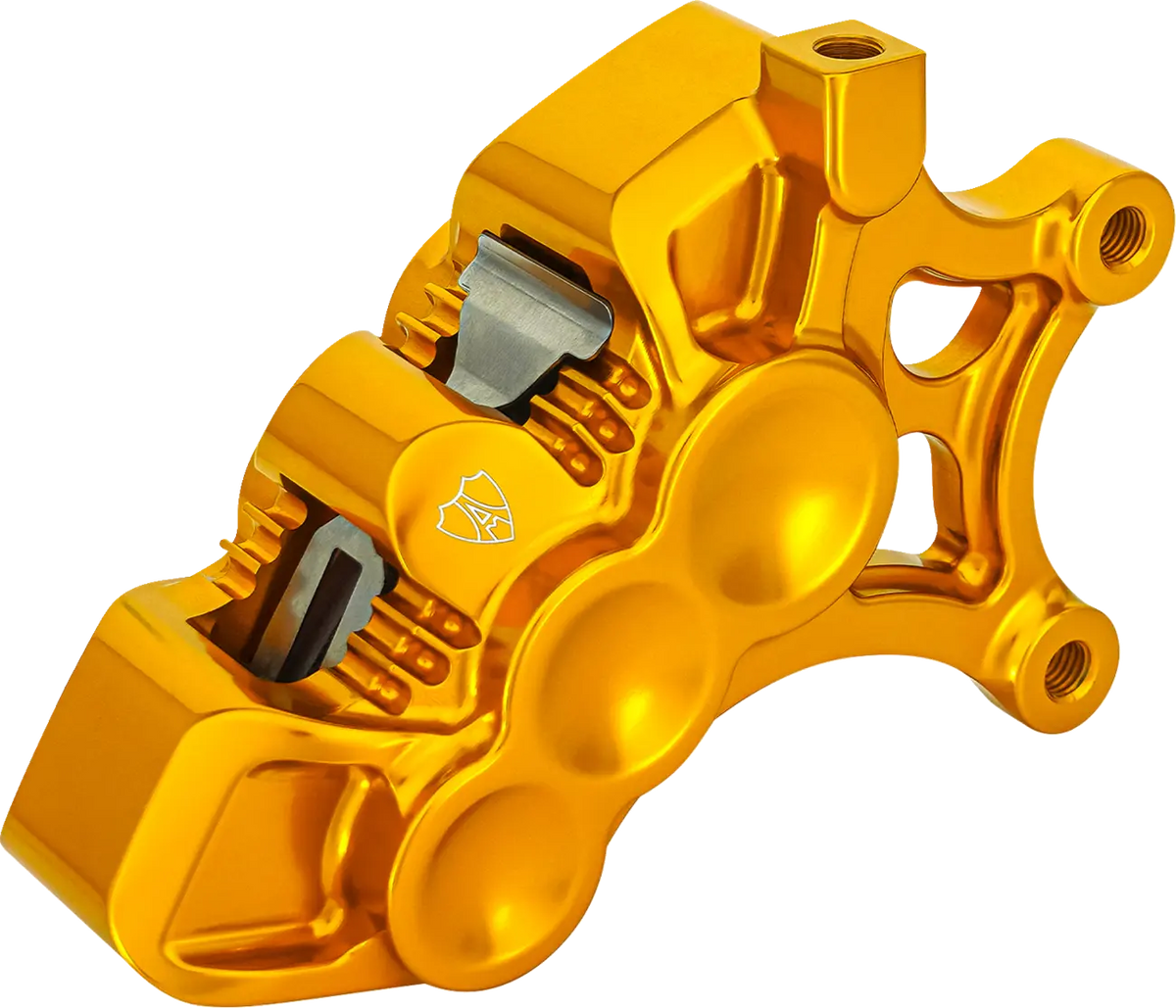 Arlen Ness Mono Axial Brake Caliper Right Gold 14"