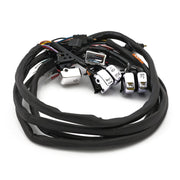 MCS Handlebar switch & wiring kit - Radio - LED - Chrome