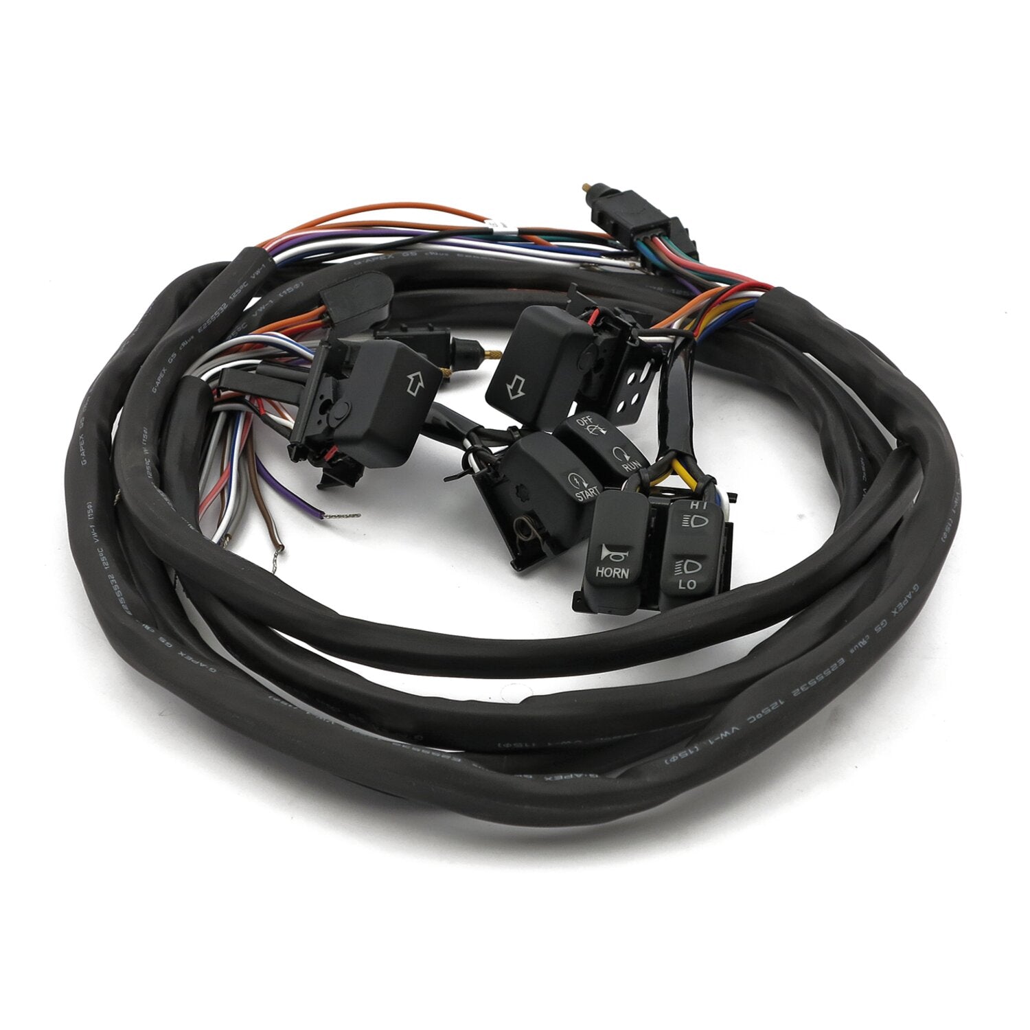 MCS Handlebar switch & wiring kit - Radio/Cruise - LED - Black