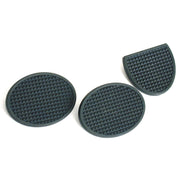 MCS Brake & clutch pedal pads set - Black