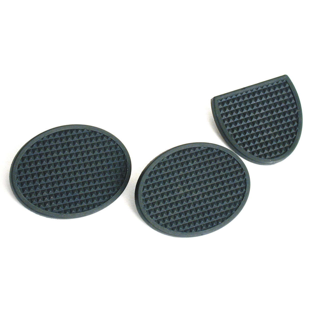 MCS Brake & clutch pedal pads set - Black