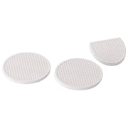 MCS Brake & clutch pedal pads set - White