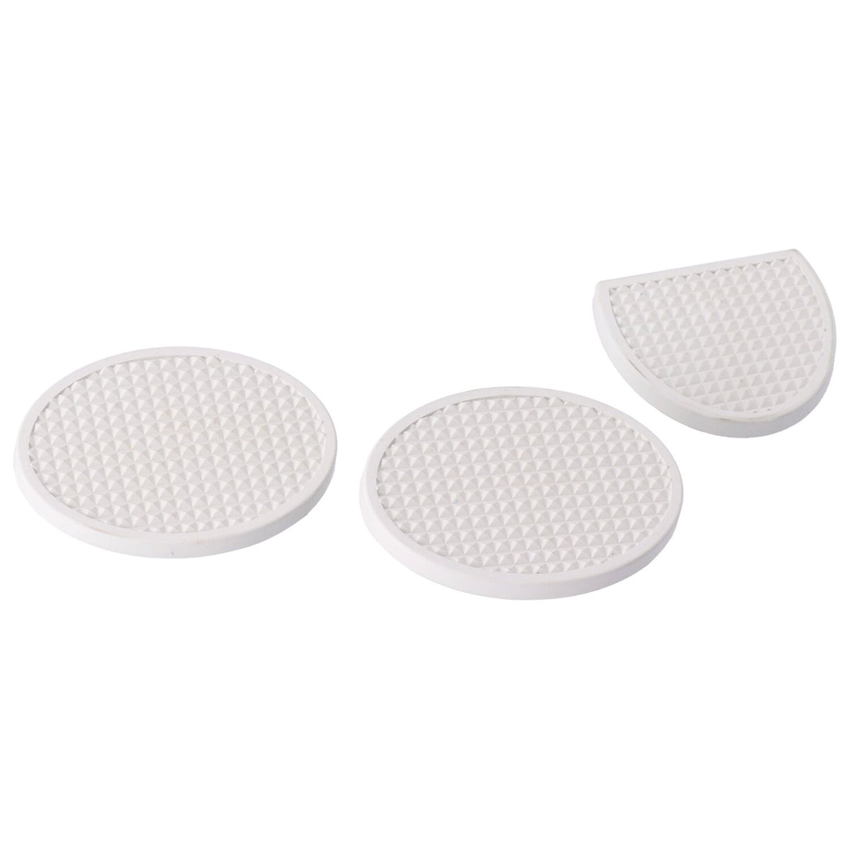 MCS Brake & clutch pedal pads set - White