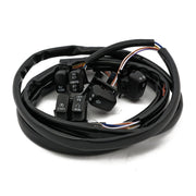 MCS Handlebar switch & wiring kit - Standard - LED - Black