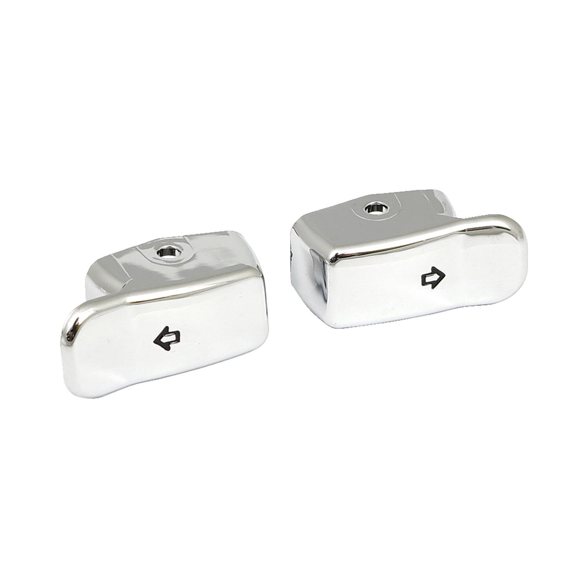 MCS Turn signal switch extender cap set - Chrome