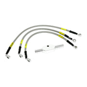 MCS by Goodridge brake line front stainless clear coated