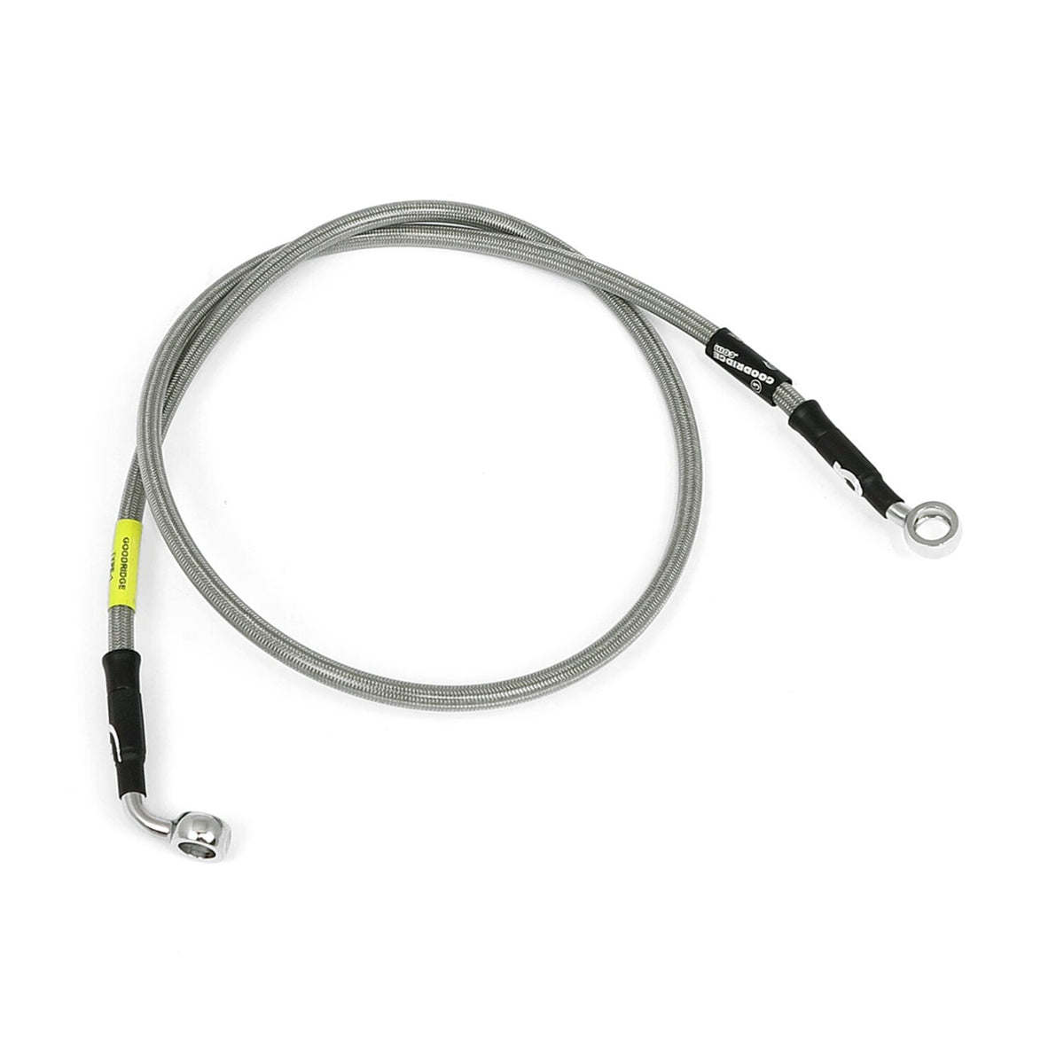 MCS by Goodridge brake line front stainless clear coated
