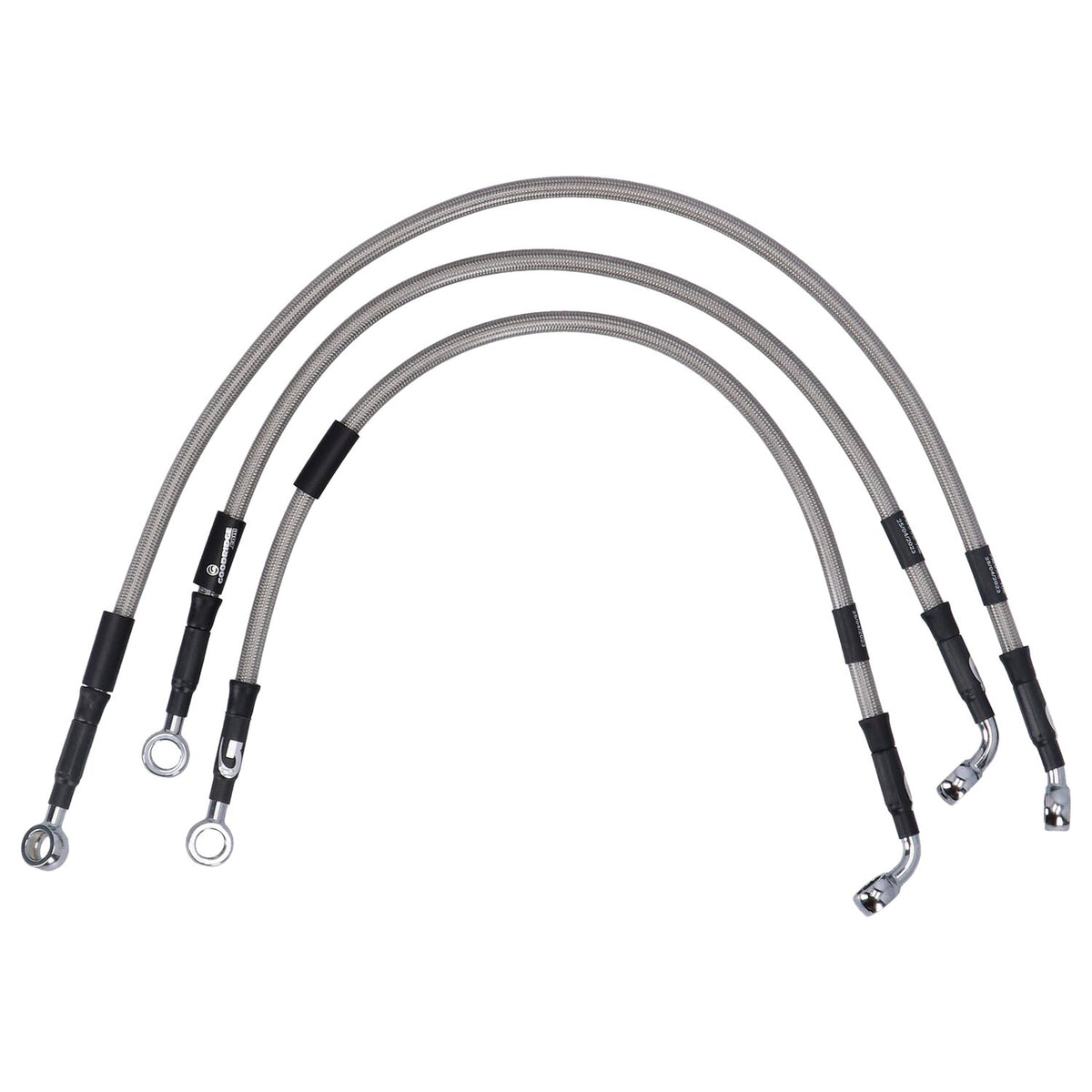 MCS by Goodridge brake line front stainless clear coated