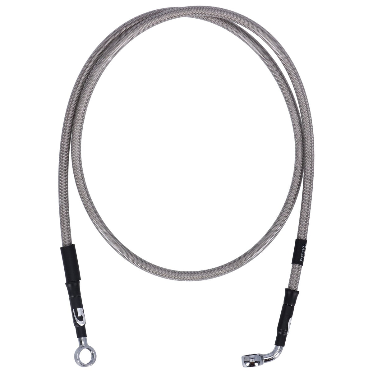 MCS by Goodridge brake line front stainless clear coated