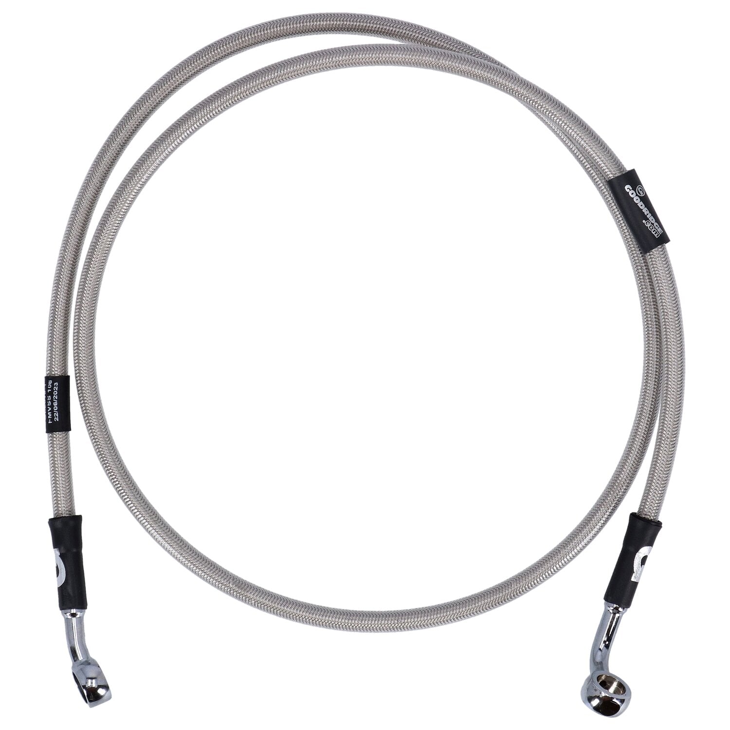 MCS by Goodridge brake line front stainless clear coated