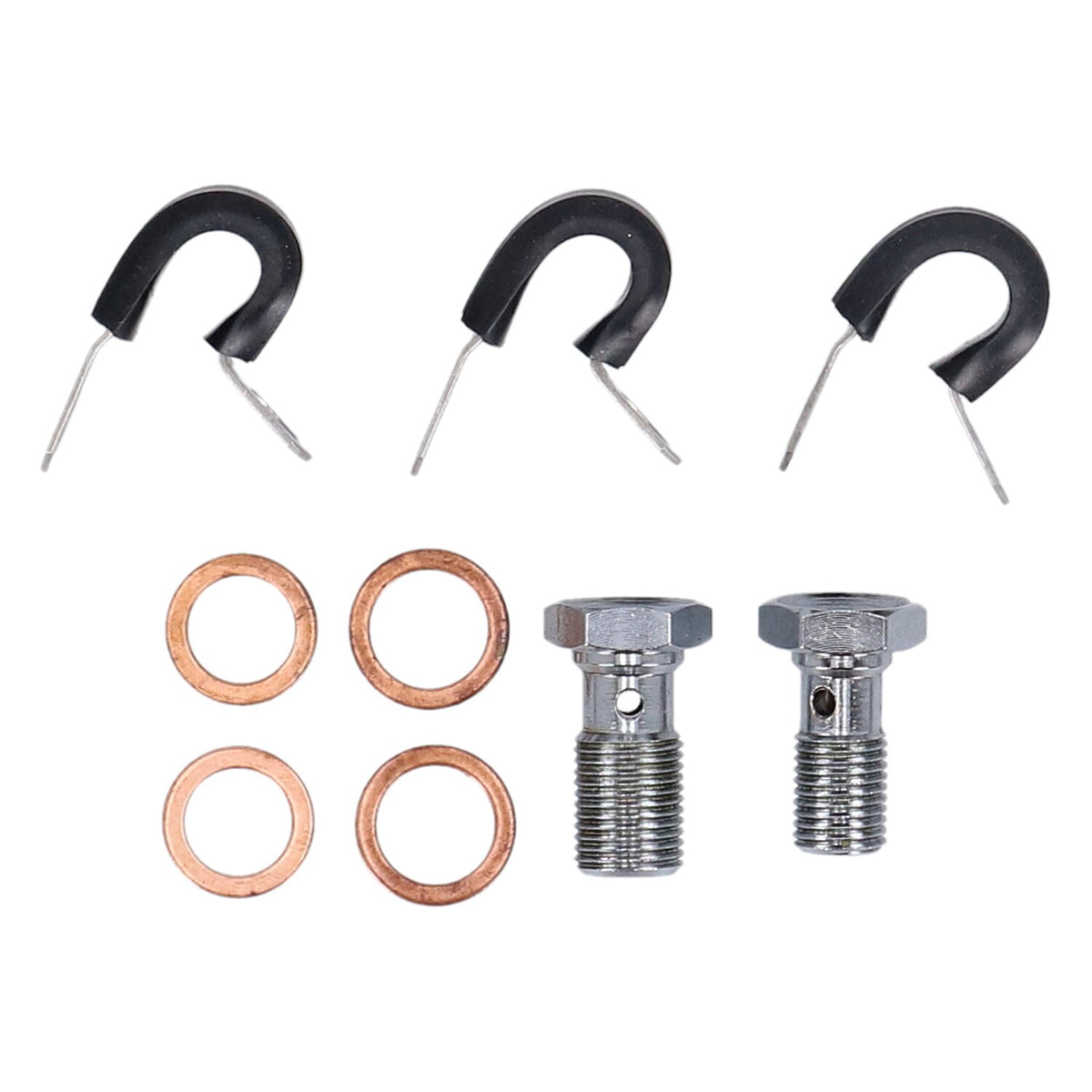 MCS by Goodridge brake line front stainless clear coated