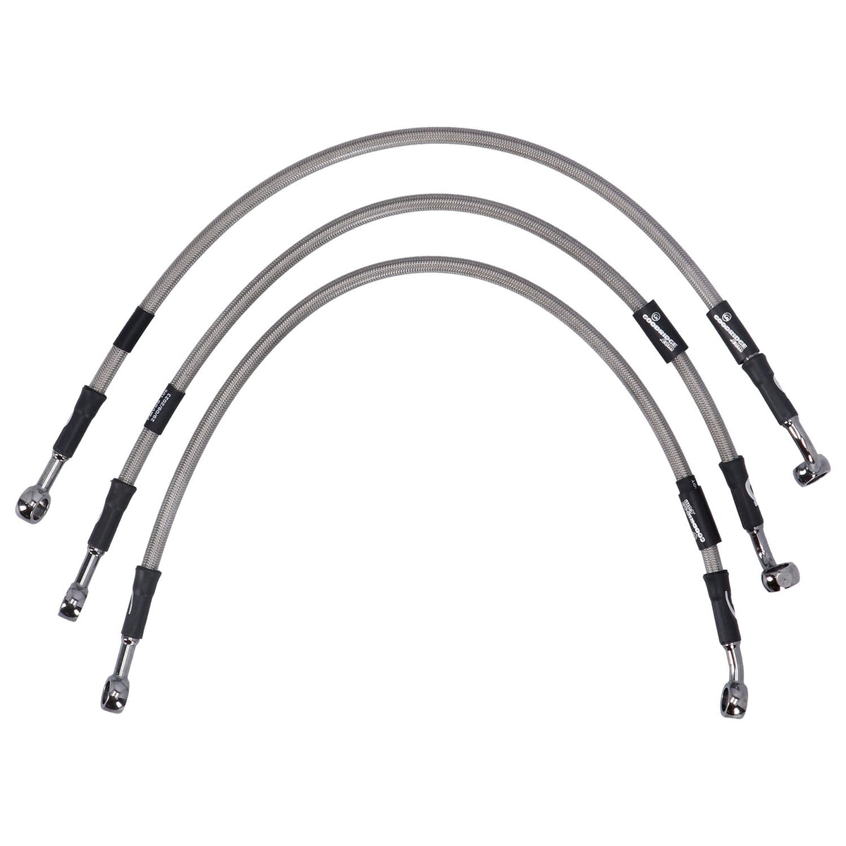 MCS by Goodridge brake line front stainless clear coated
