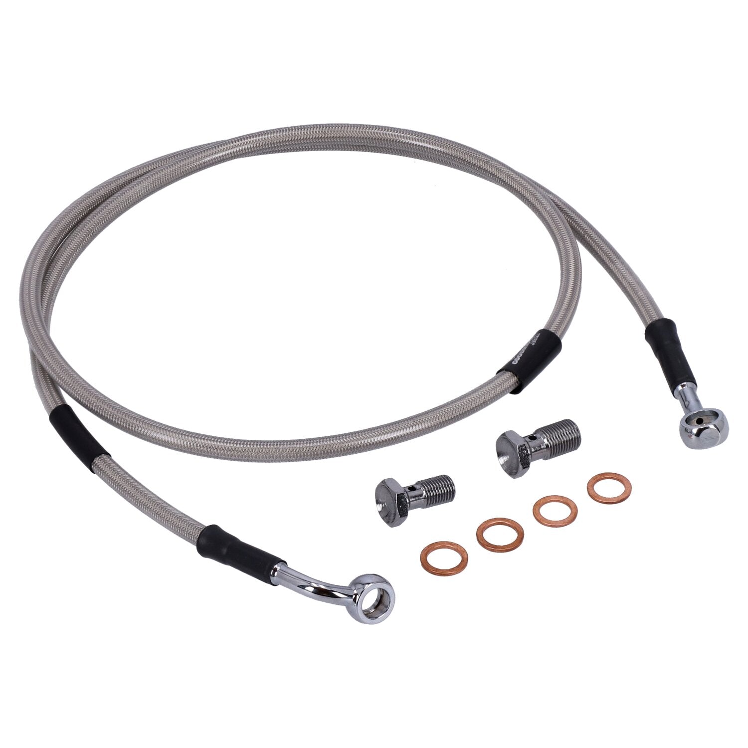 MCS by Goodridge brake line front stainless clear coated