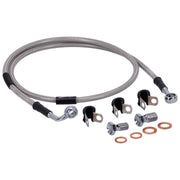 MCS by Goodridge brake line front stainless clear coated