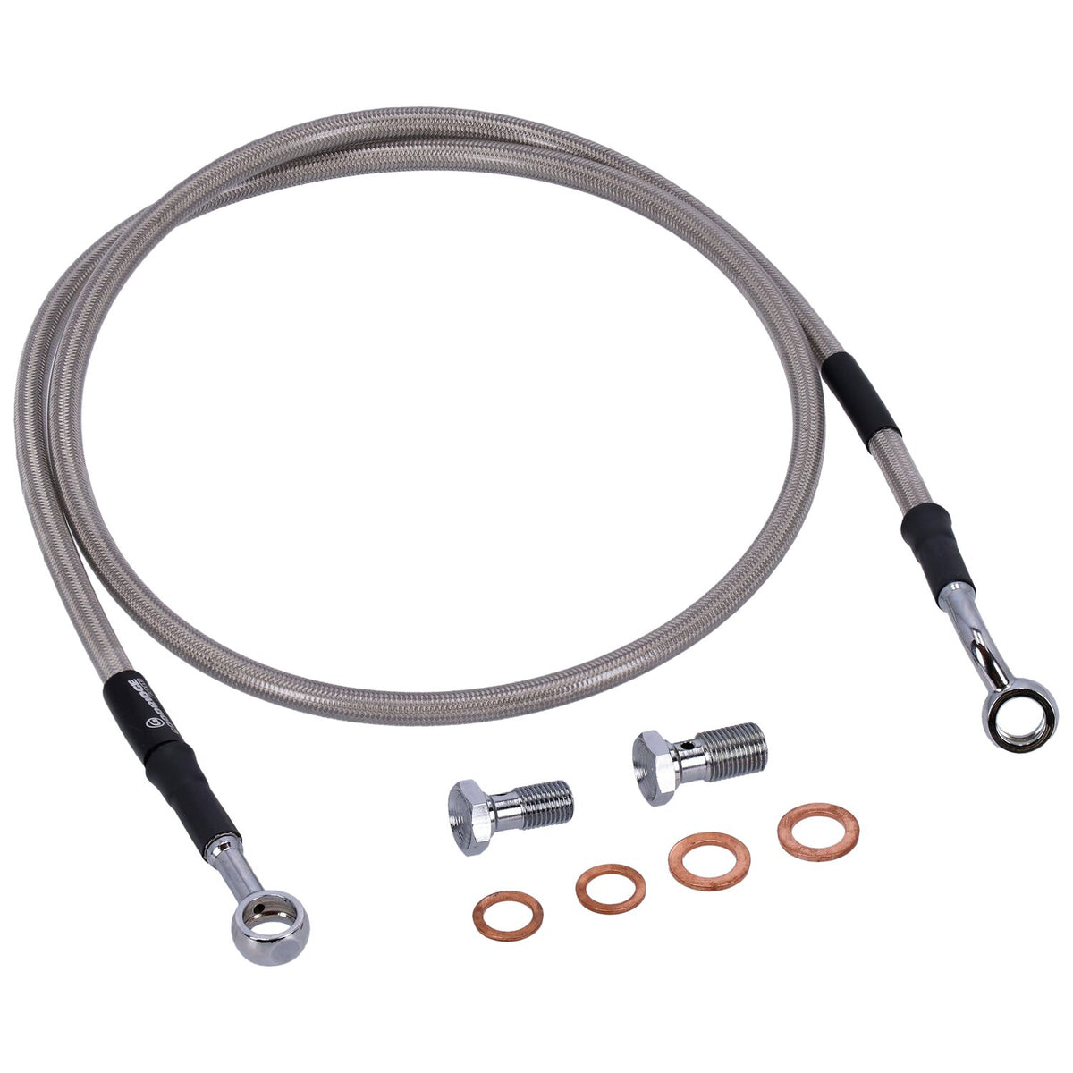 MCS by Goodridge brake line front stainless clear coated