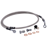 MCS by Goodridge brake line front stainless clear coated