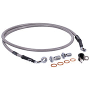 MCS by Goodridge brake line front stainless clear coated