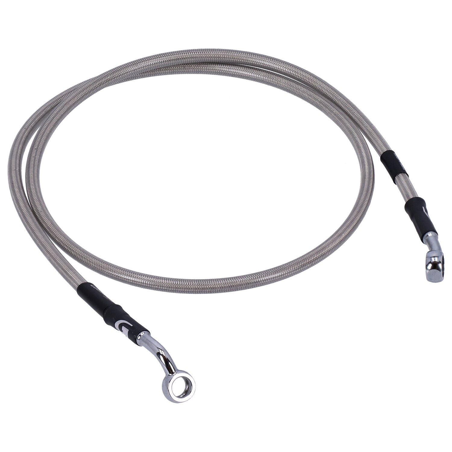 MCS by Goodridge brake line front stainless clear coated