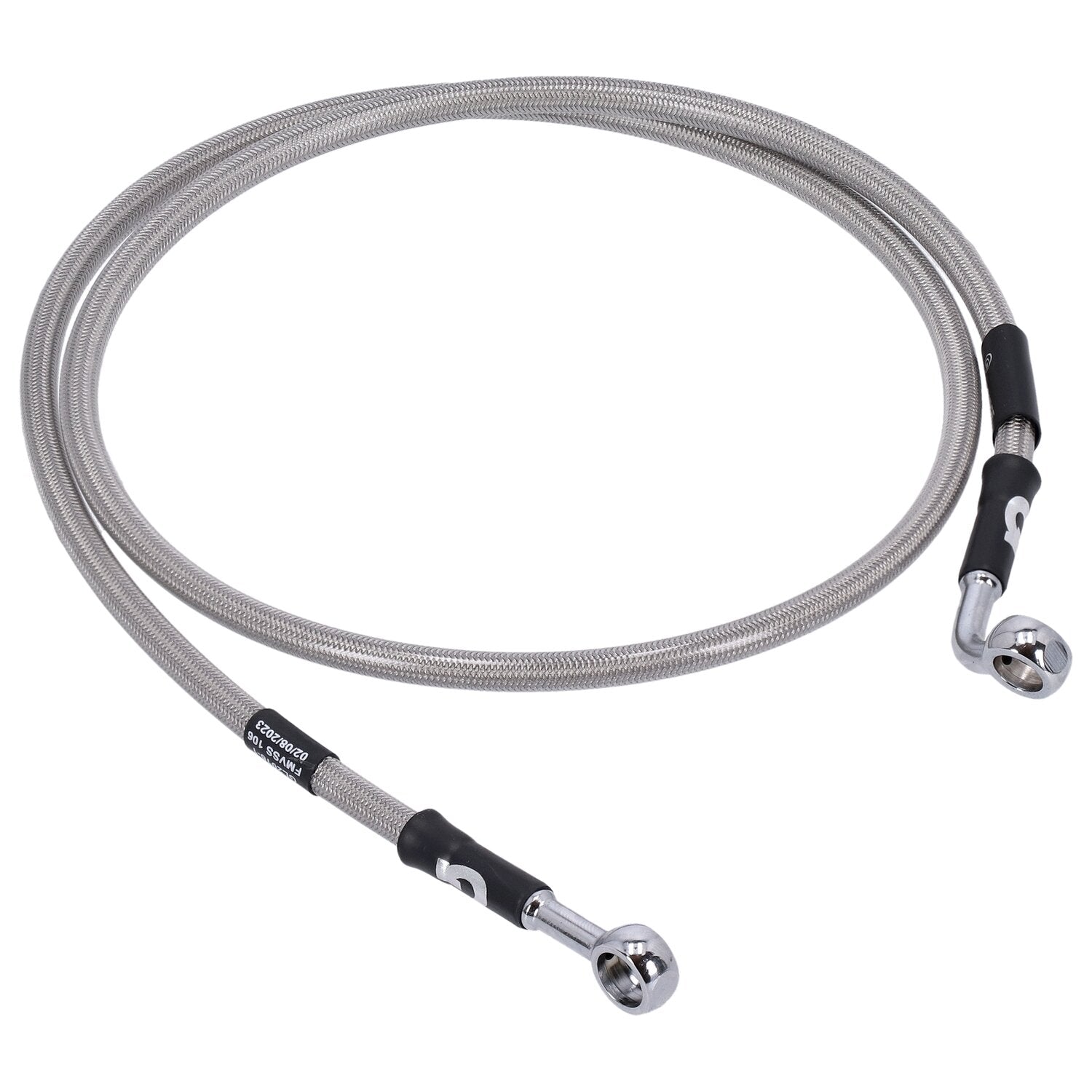 MCS by Goodridge brake line front stainless clear coated