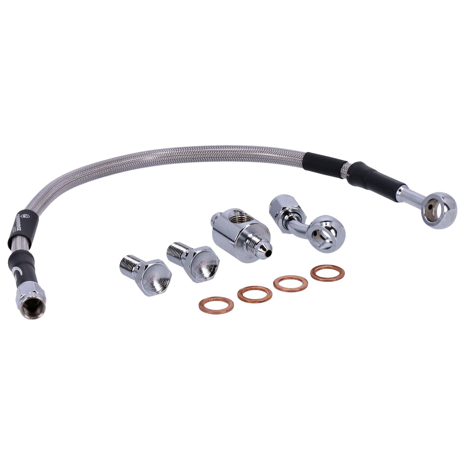 MCS by Goodridge brake line rear stainless clear coated