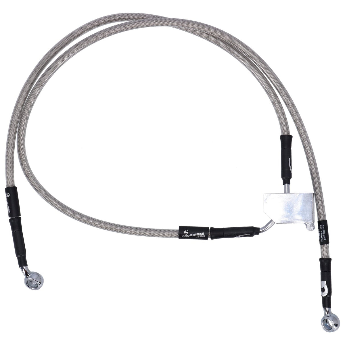 MCS by Goodridge brake line rear stainless clear coated