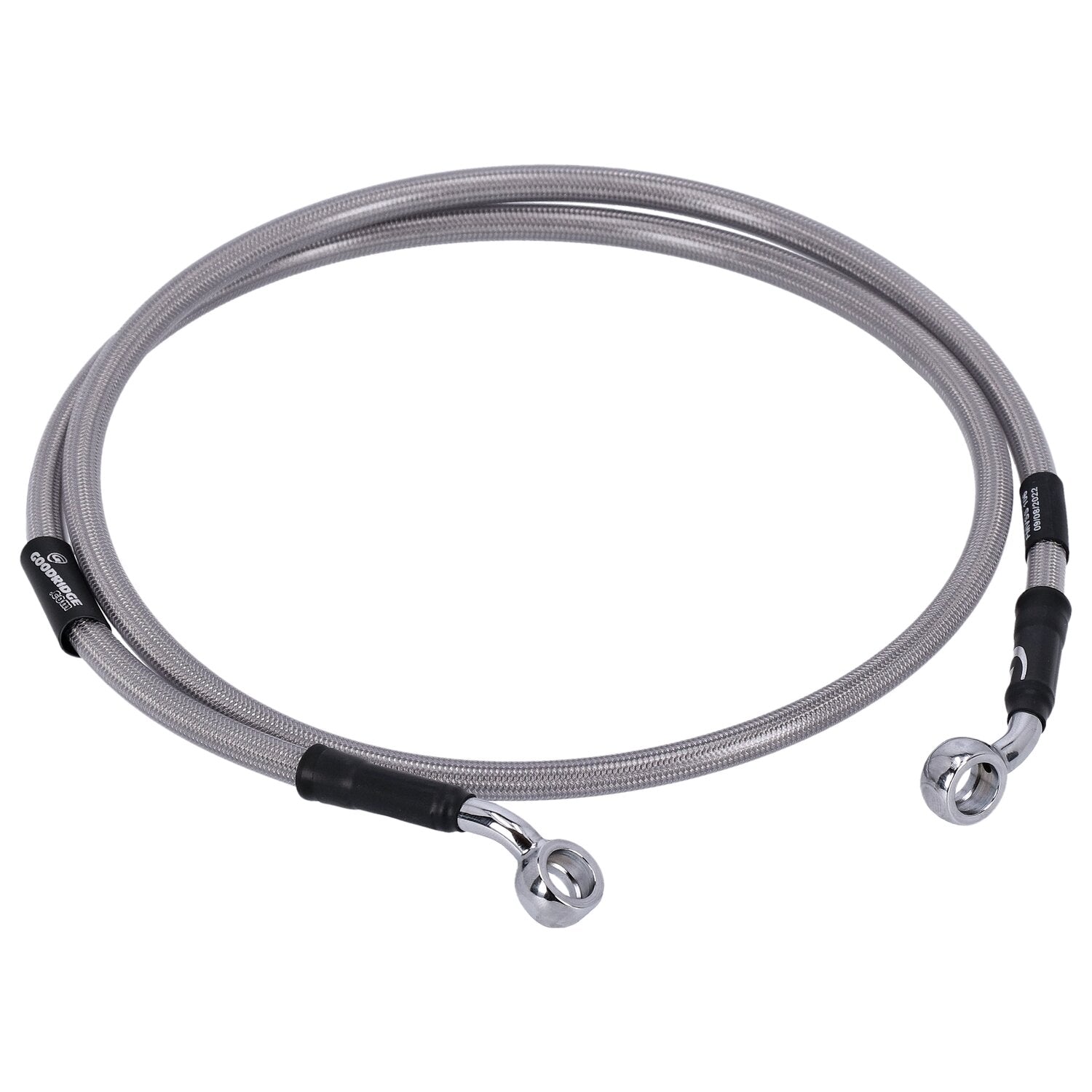 MCS by Goodridge brake line front stainless clear coated