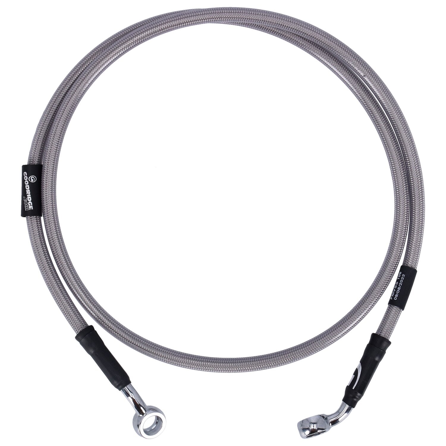 MCS by Goodridge brake line front stainless clear coated
