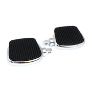 MCS Mini floorboard kit - 4" long - Chrome