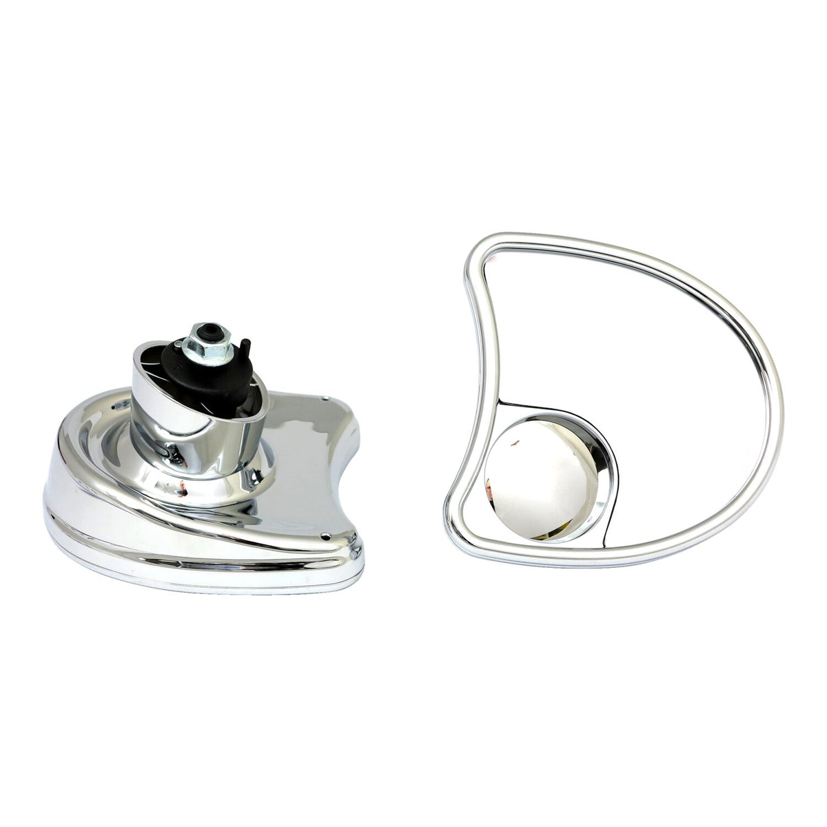 MCS Touring fairing mount mirror kit - Dual vision chrome