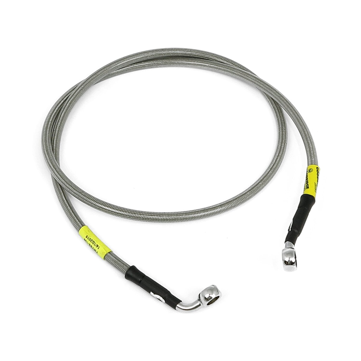 MCS by Goodridge brake line front stainless clear coated