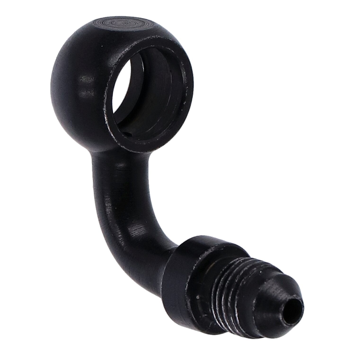 Goodridge Banjo fitting black 7/16" 90 degrees 11mm