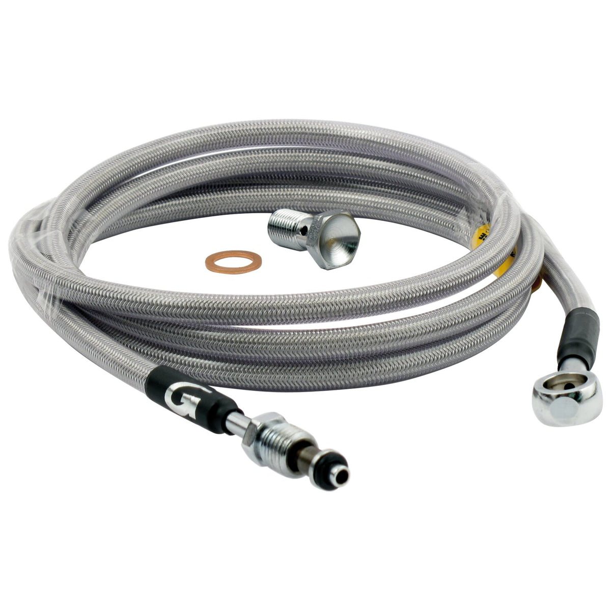 Goodridge hydraulic clutch line kit 62" clear coated