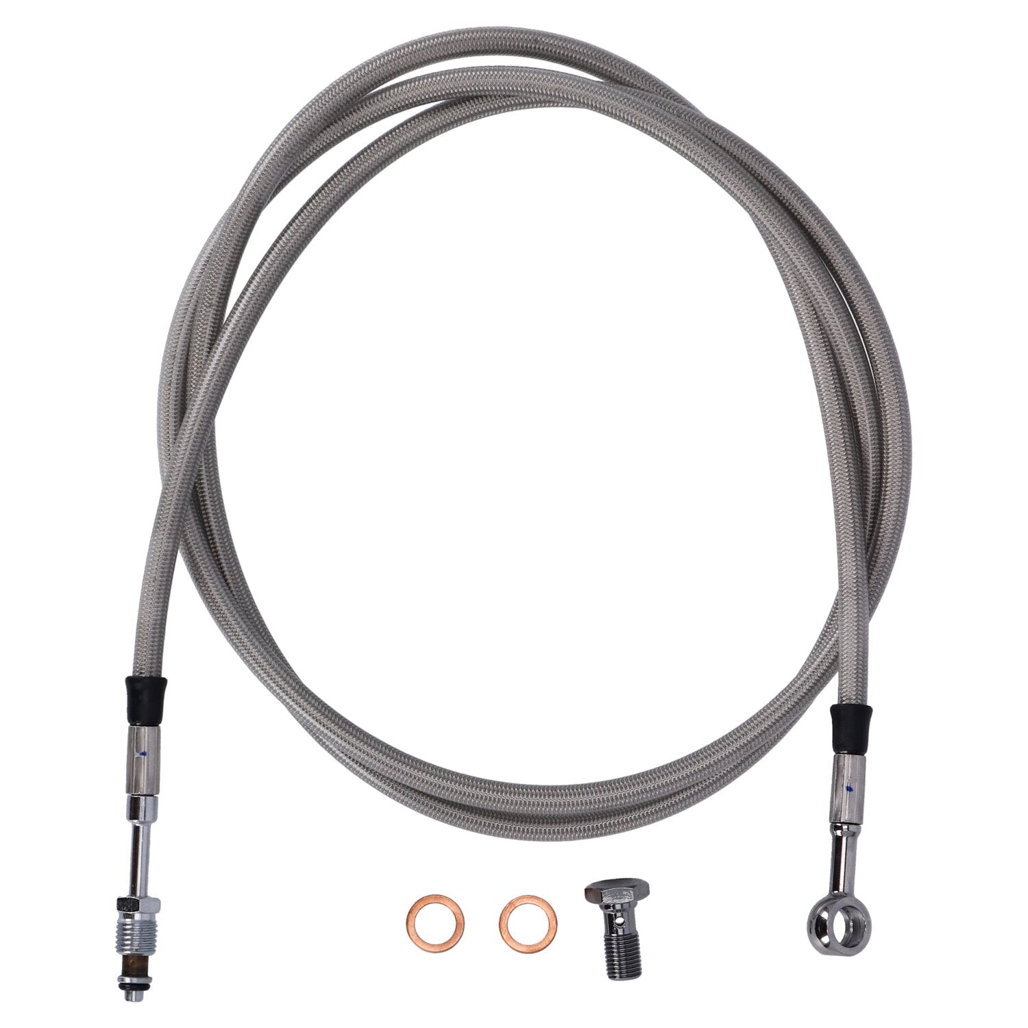 Goodridge hydraulic clutch line kit 65" clear coated