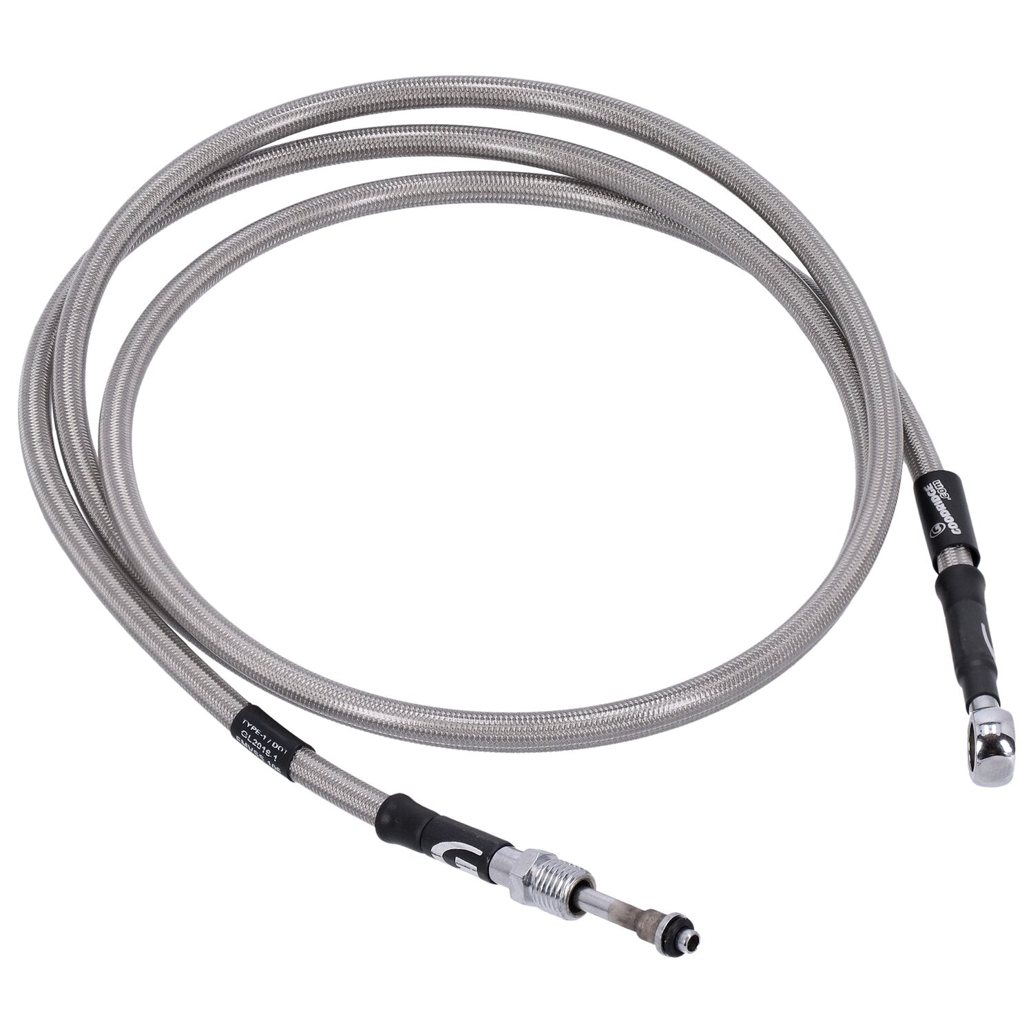 Goodridge hydraulic clutch line kit 70" clear coated