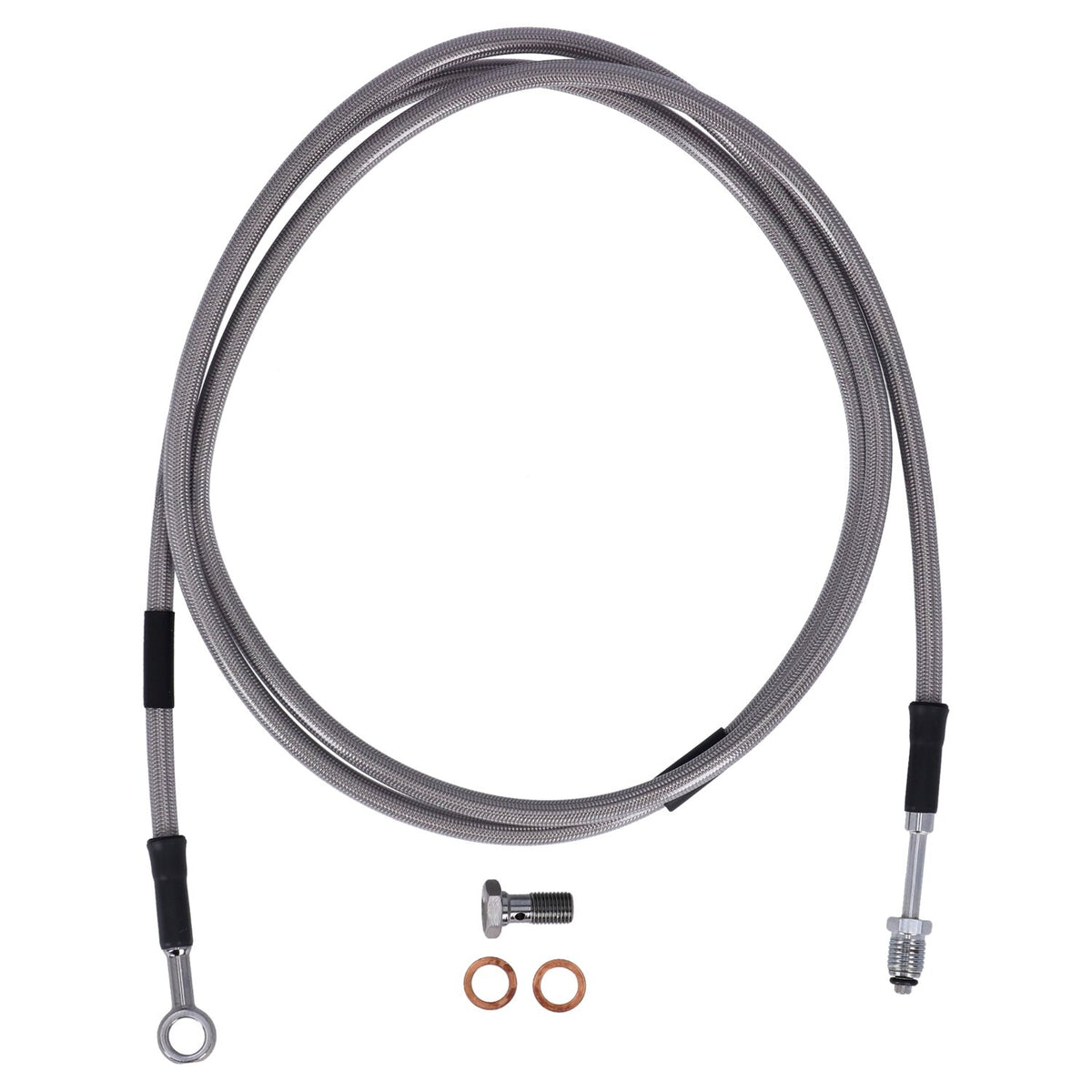 Goodridge hydraulic clutch line kit 73" clear coated