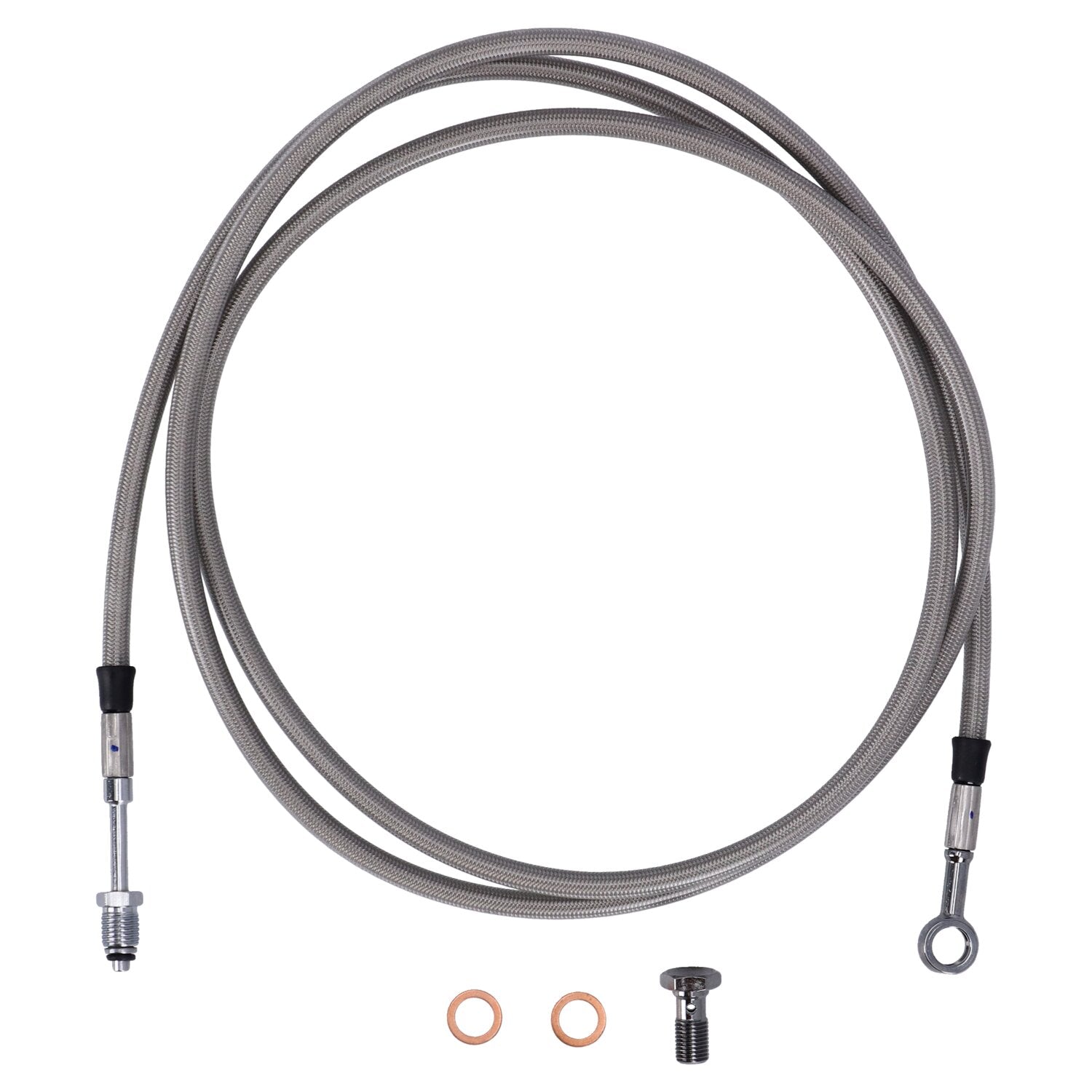 Goodridge hydraulic clutch line kit 75" clear coated