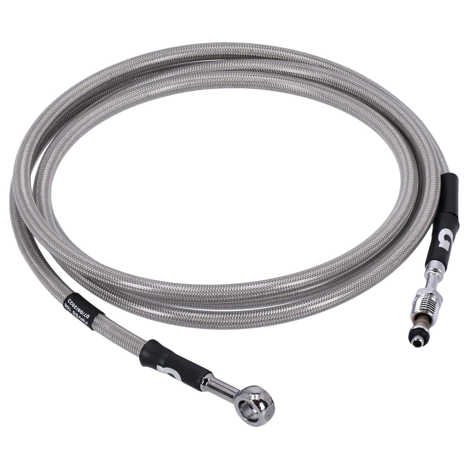 Goodridge hydraulic clutch line kit 77" clear coated