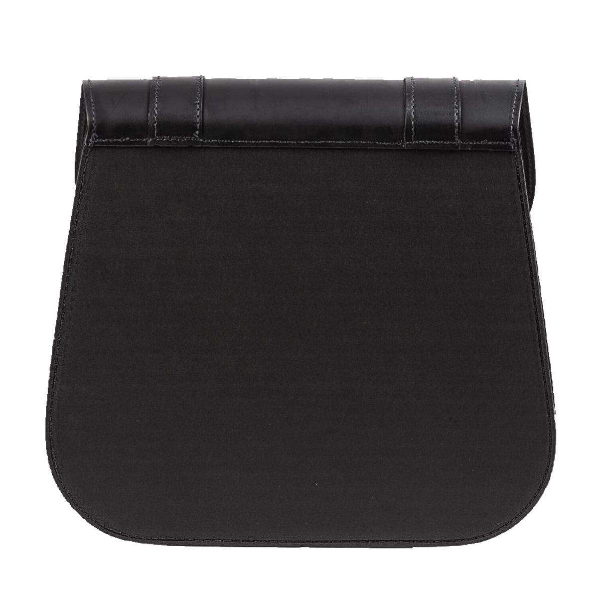 MCS leather single saddlebag 18 liter - Black