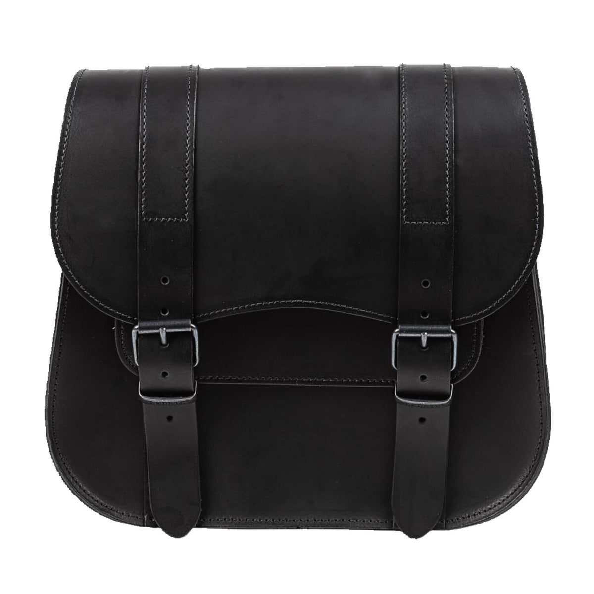 MCS leather single saddlebag 18 liter - Black