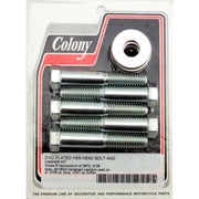 Colony wheel pulley bolt & washer kit - Zinc plated