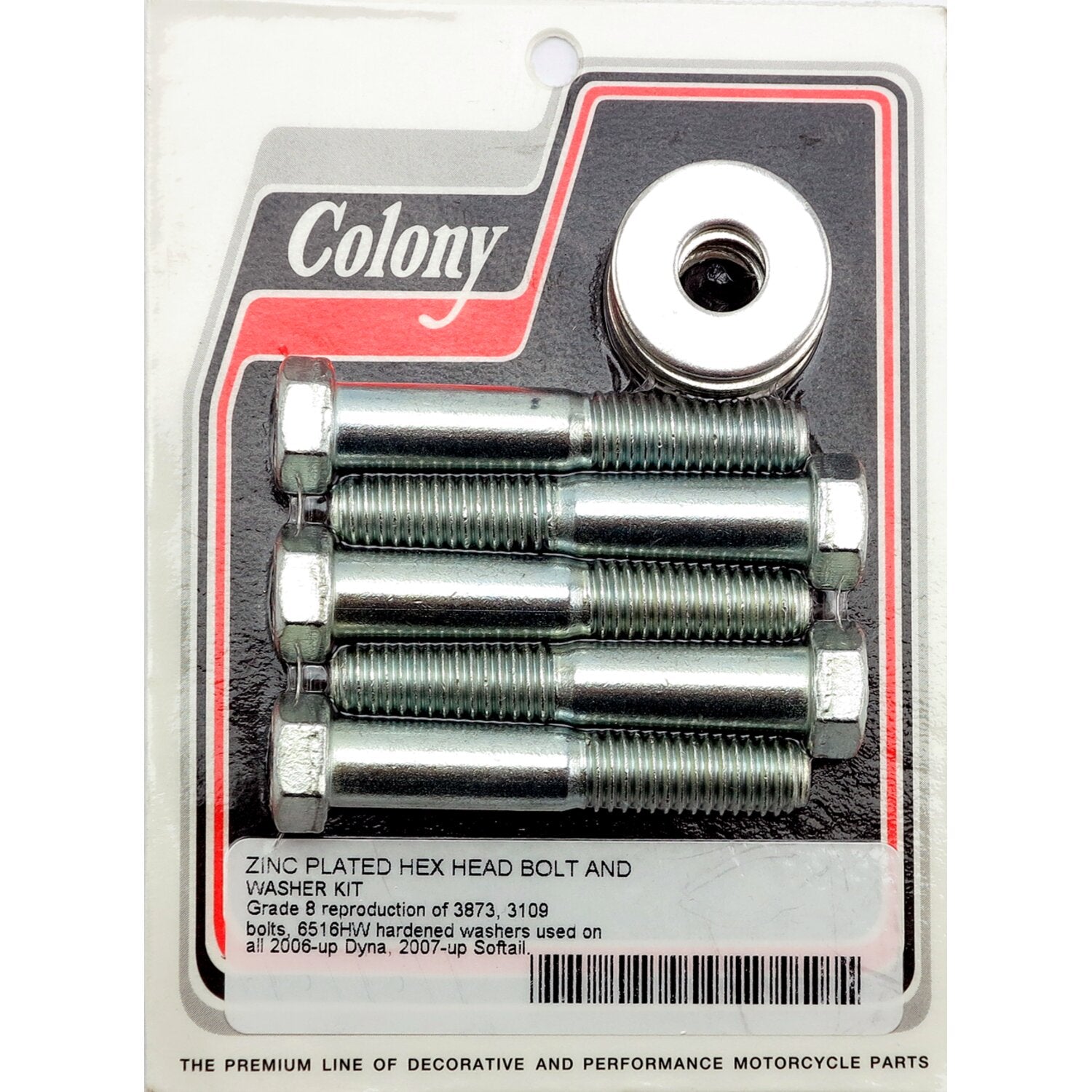 Colony wheel pulley bolt & washer kit - Zinc plated