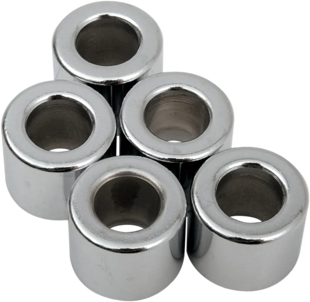 Drag Specialties Spacer for 5/16" Bolts 1/2" Length Chrome 5 Pack